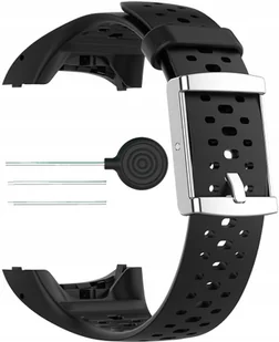 Pasek Opaska Silikonowa Gumowa Yivo Do Polar M400 M430 Teleskopy Czarna - Akcesoria do smartwatchy - miniaturka - grafika 1