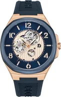 Zegarki męskie - Zegarek męski KENNETH COLE KCWGR2233101 niebieski klasyczny open heart - miniaturka - grafika 1