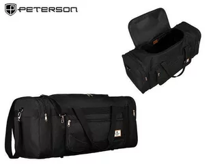 Akcesoria-Peterson Torba Sportowa PTN ST-01-czarny - Komplety bielizny - miniaturka - grafika 1