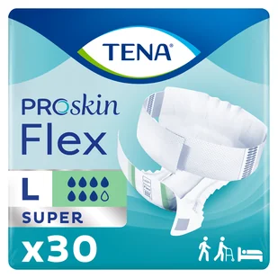 Tena Flex ProSkin, pieluchomajtki, rozmiar L, 83-120 cm, Super, 30 sztuk - Pieluchy dla dorosłych - miniaturka - grafika 1