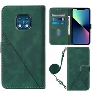 Etui i futerały do telefonów - Foxdock Kompatybilny z Nokia XR 20 Pełna ochrona Miękkie etui na telefon z klapką ze skóry PU z uchwytem na karty i długim paskiem Zielony - miniaturka - grafika 1