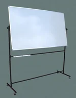 Tablice i flipcharty - Tablica obrotowa mobilna biała ceramiczna 200x100cm - miniaturka - grafika 1