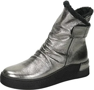 Manitu Damskie sztyblety 990153-92, srebrne, 41 EU - Botki damskie - miniaturka - grafika 1