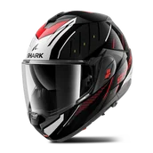 Kaski motocyklowe - Kask Szczękowy Shark OXO Czarny/Srebrny/CzerwonyXL - miniaturka - grafika 1