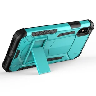 Zizo Hybrid Transformer Cover Pancerne etui iPhone X z podstawką (Teal/Black) - Etui i futerały do telefonów - miniaturka - grafika 5