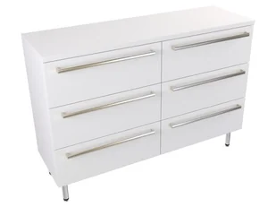 Szafka Stojąca Z Blatem ATH 120 cm S Lewa - Biały Mat - Uchwyty Stal Szczotkowana - Szafki łazienkowe - miniaturka - grafika 1
