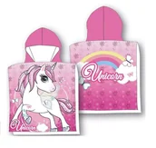 Okrycia kąpielowe dla dzieci - Ręcznik plażowy dziecięcy poncho 55x110 Unicorn - miniaturka - grafika 1