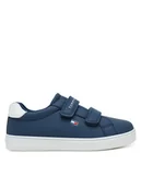 Buty dla chłopców - Tommy Hilfiger Sneakersy Low Cut Velcro Sneaker T1X9-34062-1355 S Granatowy - miniaturka - grafika 1