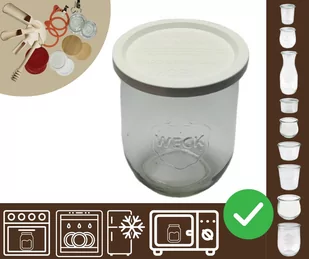 Słoiki WECK / plastikowe wieko słoik 1l 1062ml TULIP / Wamar-Sosenka - Pojemniki kuchenne - miniaturka - grafika 1