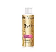 Mleczka do demakijażu - Perfecta 24K Gold & Rose Oil luksusowe mleczko do demakijażu 200ml - miniaturka - grafika 1