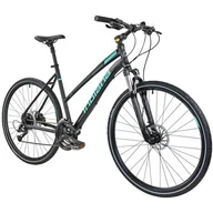 Rowery - Rower crossowy INDIANA X-Cross 3.0 M19 damski Czarno-turkusowy - miniaturka - grafika 1