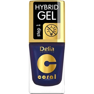 DELIA DELIA Coral Hybrid Gel Lakier do paznokci nr 61 perłowa malina 11 ml 5901350485514 - Lakiery hybrydowe - miniaturka - grafika 2