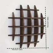 Inne - TEMU Witryny ściennych z drewna w stylu vintage - dekoracyjny wyświetlacz do sztuki, kubków i roślin w salonie lub sypialni, w stylu wiejskim z - miniaturka - grafika 1