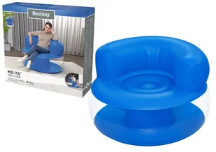 Dmuchany Fotel Niebieski112 x 112 x 70 cm Bestway 75138 Bestway - Meble turystyczne - miniaturka - grafika 1