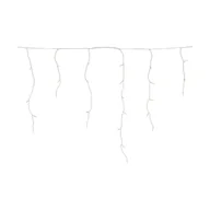 Oświetlenie świąteczne - Kurtyna zewnętrzna sople 5m 150 LED zimne białe - miniaturka - grafika 1