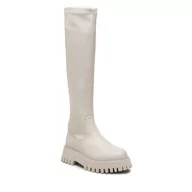 Kozaki damskie - Kozaki Bronx High boots 14211-G Winter White 1257 - miniaturka - grafika 1