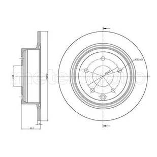 METELLI Tarcza hamulcowa 23-0903C - Szczęki hamulcowe - miniaturka - grafika 1
