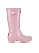 Buty dla dziewczynek - Hunter Kalosze JFT6040NEB Różowy - miniaturka - grafika 1