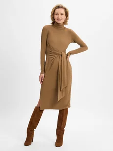 Lauren Ralph Lauren Sukienka damska Kobiety Bawełna beżowy jednolity, S - Sukienki - miniaturka - grafika 1