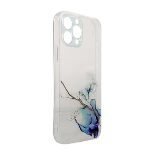 Marble Case etui do iPhone 12 Pro Max żelowy pokrowiec marmur niebieski - Etui i futerały do telefonów - miniaturka - grafika 2