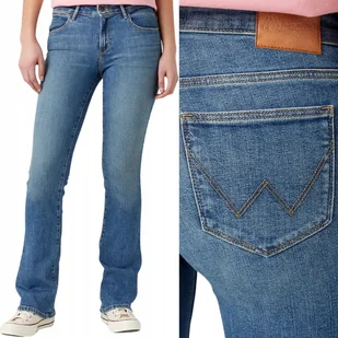 Wrangler BOOTCUT Girlband ROZSZERZANE DAMSKIE SPODNIE JEANSOWE W27 L32 - Spodnie damskie - miniaturka - grafika 1