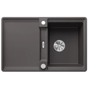 BLANCO 527595 Zlewozmywak ADIRA 45 S-F Silgranit szarość skały, odwracalny, mata stalowa składana, korek auto., InFino - Zlewozmywaki BLANCO 527595 Zlewozmywak ADIRA 45 S-F Silgranit szarość skały, odwracalny, mata stalowa składana, korek auto., InFino - Zlewozmywaki - miniaturka - grafika 1