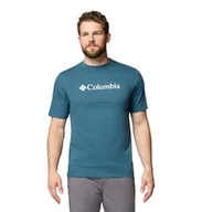 Koszulki męskie - Columbia Męska koszulka z krótkim rękawem CSC Basic Logo z krótkim rękawem, Everblue, Gem Columbia 23 cm, XXL - miniaturka - grafika 1