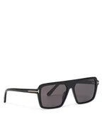 Okulary przeciwsłoneczne - Tom Ford Okulary przeciwsłoneczne Vincent FT1176 01A Czarny - miniaturka - grafika 1