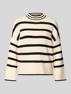 Sweter z dzianiny o kroju regular fit z mieszanki wiskozy model ‘LIBI’ - Swetry damskie - miniaturka - grafika 1