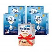 Kaszki dla dzieci - Bebilon 3 Pronutra-Advance Mleko modyfikowane po 1. roku życia + Alerlac Bezglutenowa kaszka zbożowa po 4 miesiącu Zestaw 4 x 1100 g + 400 g - miniaturka - grafika 1