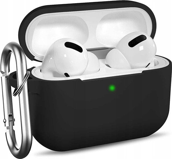 Hello Case DLA AIRPODS PRO 1 GENERACJI CZARNE SLIM SILIKONOWE UCHWYT