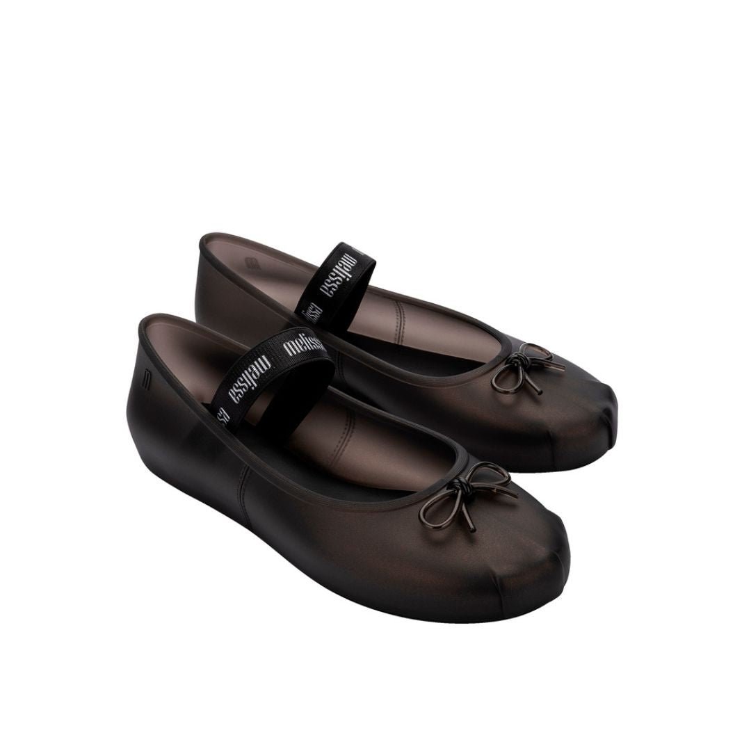 Melissa Sophie Ad Pearly Black Baleriny Damskie Perłowe Czarne 37