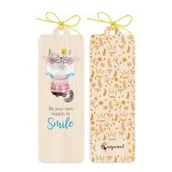 Zakładki do książek - Cozywood Zakładka drewniana Kot - miniaturka - grafika 1