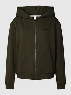 Bluza rozpinana z wyhaftowanym logo - Bluzy damskie - miniaturka - grafika 1