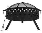 Paleniska ogrodowe - Duże okrągłe palenisko z pogrzebaczem T8-Z22 - miniaturka - grafika 1