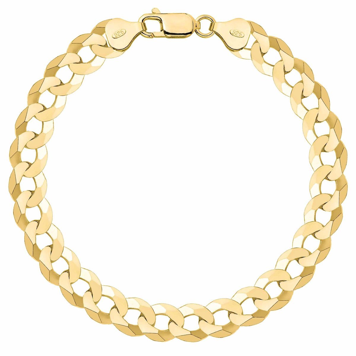 OPRAVA POZŁACANA SREBRNA BRANSOLETKA PANCERKA 925 585 - 8MM 20cm