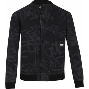 Guess Jeansowa kurtka bomber Regular Fit - Kurtki i płaszcze dla chłopców - miniaturka - grafika 1