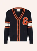 Swetry męskie - Gant Kardigan blau - GANT - miniaturka - grafika 1