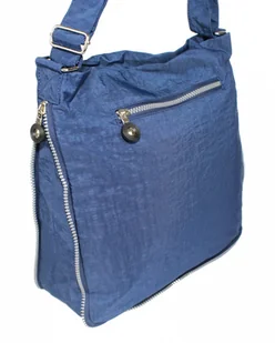 Stylowa Lekka Materiałowa Torba Średnia Kwadrat Listonoszka Na Ramię Bag Street NR 2221 GRANATOWY - Gadżety dla niej i dla niego Stylowa Lekka Materiałowa Torba Średnia Kwadrat Listonoszka Na Ramię Bag Street NR 2221 GRANATOWY - Gadżety dla niej i dla niego - miniaturka - grafika 5