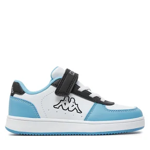 Sneakersy Kappa Logo Malone Ev Kid 36185LW White/Black/Blue Lt A4B - Buty dla chłopców - miniaturka - grafika 1