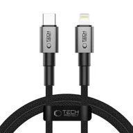 Kable USB - Kabel USB-C - Lightning TECH-PROTECT UltraBoost DNA PD27W/3A 1 m Szary - miniaturka - grafika 1