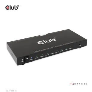 CLUB3D CSV-1383 rozgałęziacz telewizyjny HDMI 8x HDMI - Rozgałęźniki - miniaturka - grafika 1