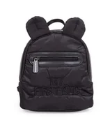 Plecaki szkolne i tornistry - Childhome plecak dziecięcy My First - pikowany czarny - miniaturka - grafika 1