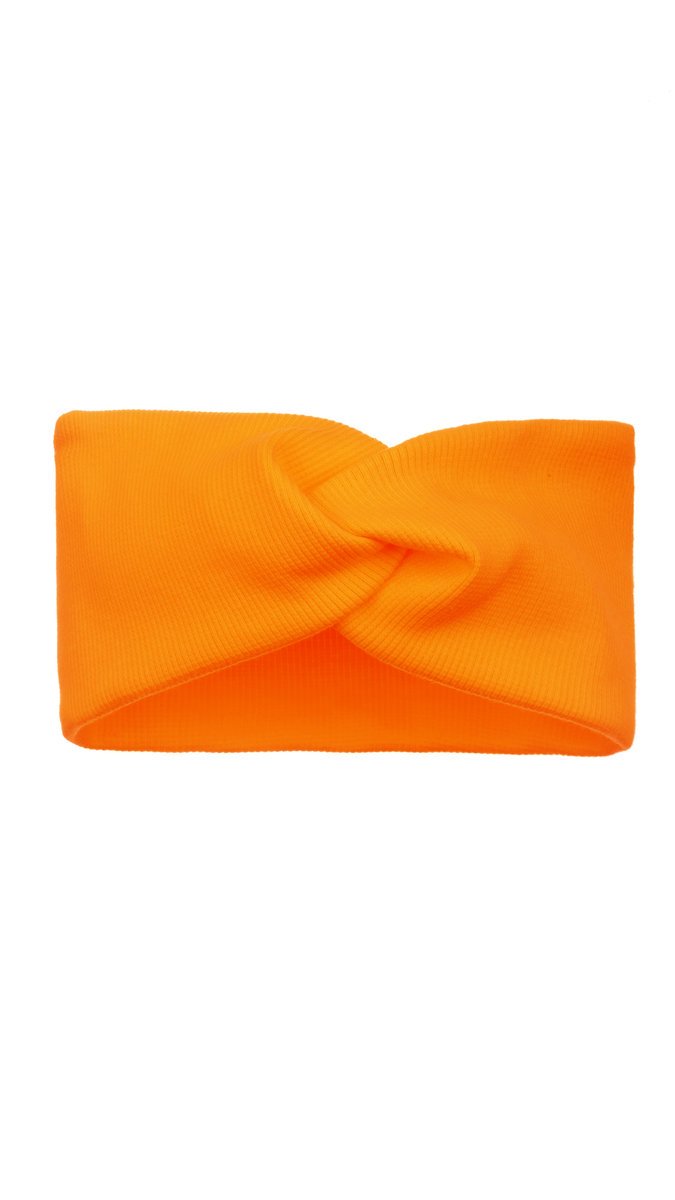 Opaska wiosenna dla dziewczynki bawełniana prążek r.46/48