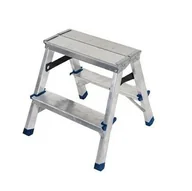 Drabiny - Drabina-taboret AWTOOLS, 2 stopnie, 150 kg - miniaturka - grafika 1