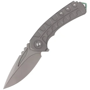 Nóż składany Bestech Buwaya Grey Titanium, Dark Bead Blast Stonewashed M390 by Kombou (BT2203B) - Noże - miniaturka - grafika 1