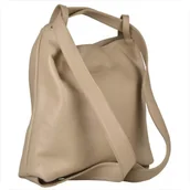 Plecaki - Torebko plecak duża beżowa XL - miniaturka - grafika 1