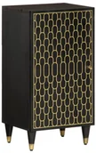 Meble do przedpokoju - Czarna drewniana szafka stojąca na nóżkach W6-B90 - miniaturka - grafika 1