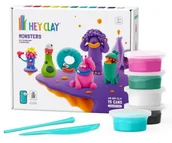 Zabawki kreatywne - Hey Clay - Zestaw Potwory - TM Toys - miniaturka - grafika 1