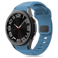Akcesoria do smartwatchy - Pasek do SAMSUNG GALAXY WATCH 4 / 5 / 5 PRO / 6 / 7 / FE Tech-Protect Silicone Montego niebieskie - miniaturka - grafika 1